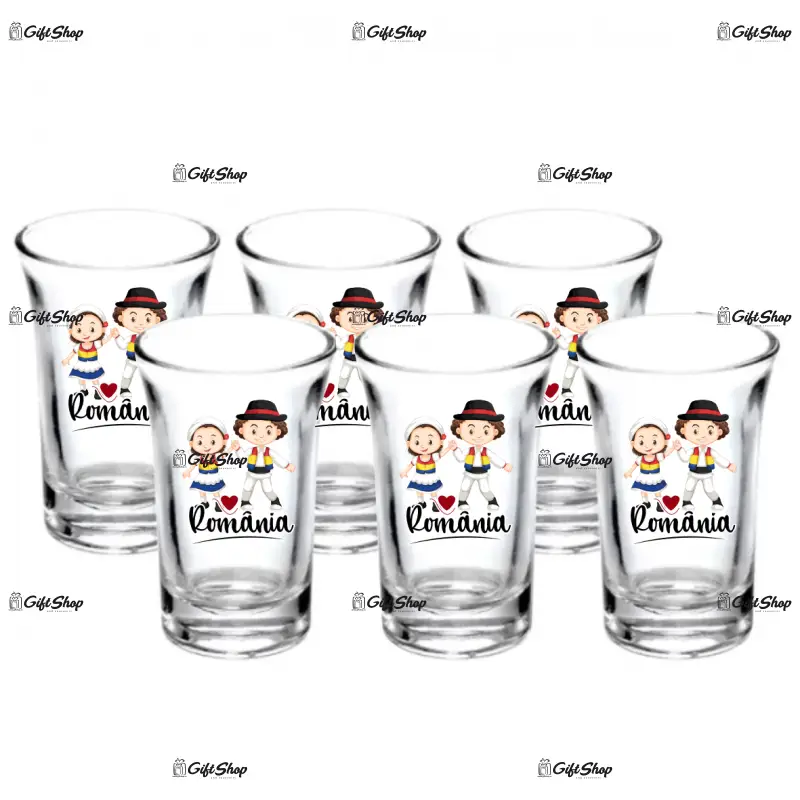 Copii port popular romania, set 6 pahare shout, model 30bs